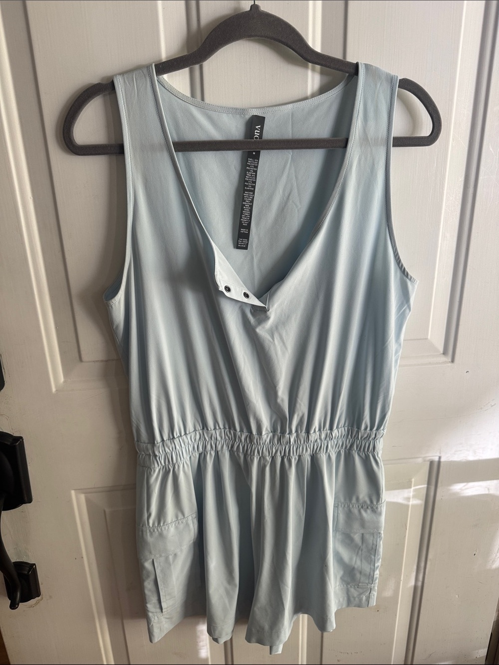 Vuori Light Blue Sleeveless Romper